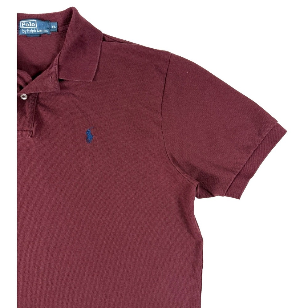 Polo Ralph Lauren Classic Fit Polo Shirt Men's XL Burgundy‎ Maroon Short Sleeve